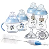 Tommee Tippee Closer to Nature Newborn Baby Bottle Feeding Starter Set - Blue, Boy